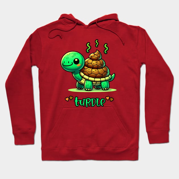 Turtle... pronounced turdle Hoodie by Brand X Graffix